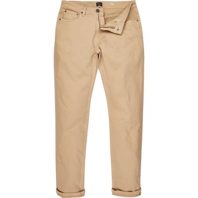 Light brown Jimmy slim tapered jeans